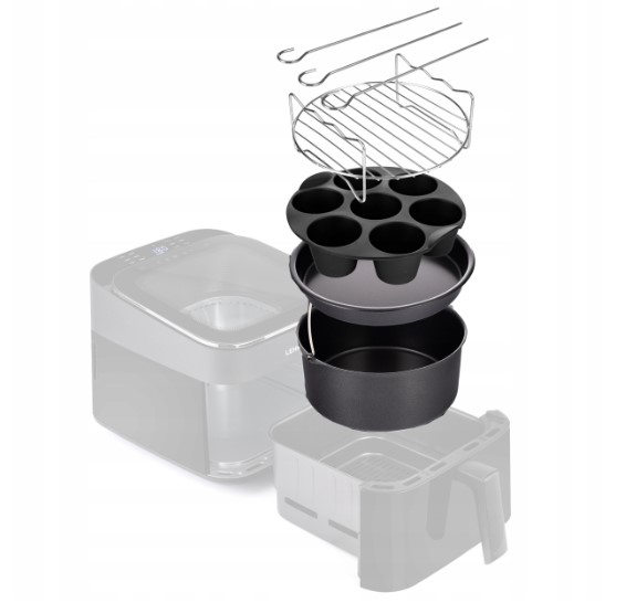 Lehmann 4 dalių priedų rinkinys karšto oro gruzdintuvei (17 cm) (7)