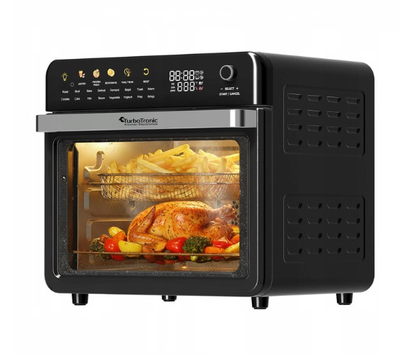 Elektrinė orkaitė su karšto oro gruzdintuvės funkcija TURBOTRONIC TT-AFO330 34L 40–230°C 2100W (12)