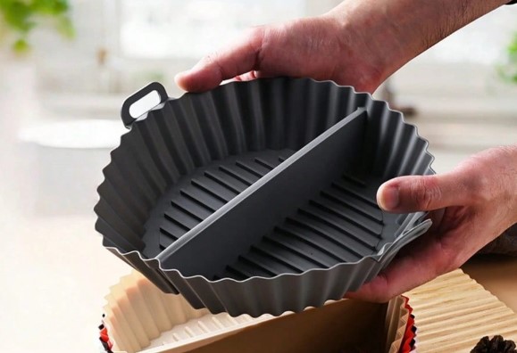 Silikoninė forma su skirtuku karšto oro gruzdintuvei D-20 cm (4)