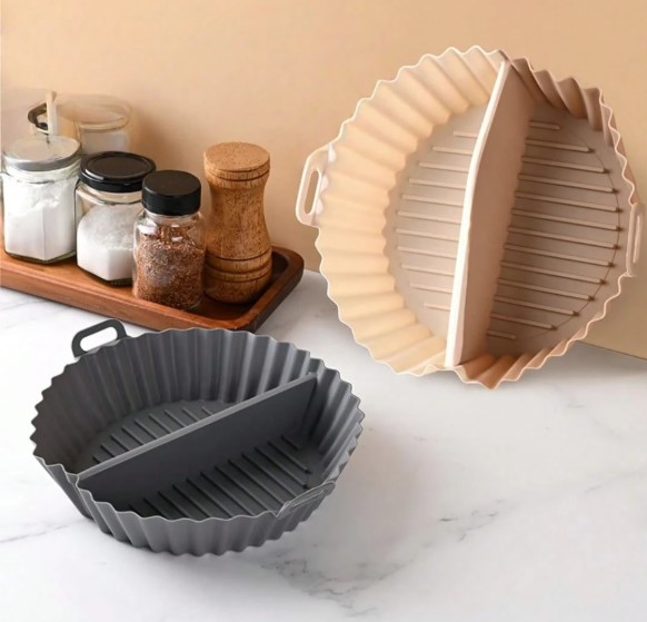 Silikoninė forma su skirtuku karšto oro gruzdintuvei D-20 cm (5)