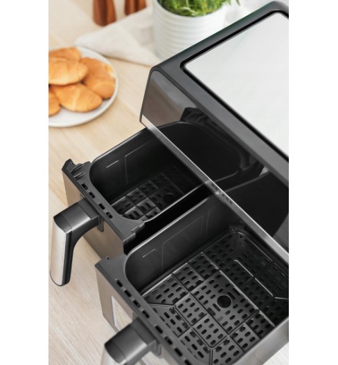 Karšto oro gruzdintuvė Mozano 2 krepšelių 3,5L ir 5,5L 2600W (10)