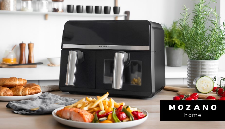 Karšto oro gruzdintuvė Mozano 2 krepšelių 3,5L ir 5,5L 2600W (13)