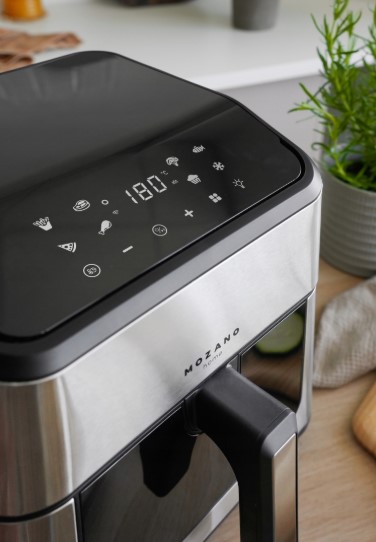 Karšto oro gruzdintuvė Mozano 8L 1800W Wifi su džiovinimo ir atitirpinimo funkc. su maisto skirtuku (4)