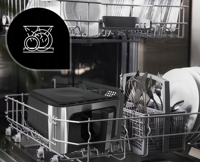 Karšto oro gruzdintuvė Mozano 8L 1800W Wifi su džiovinimo ir atitirpinimo funkc. su maisto skirtuku (7)