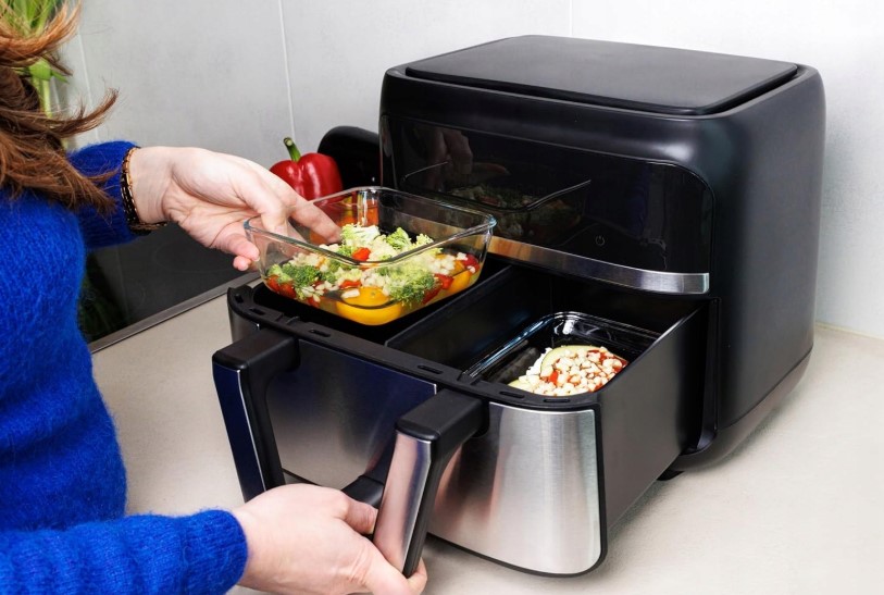 Stiklinė kepimo forma Pyrex 20x17xc6m. 1L talpa karšto oro gruzdintuvei (5)