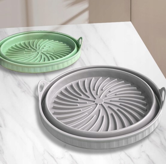 Silikoninė forma karšto oro gruzdintuvei D1720cm. pilka (1)