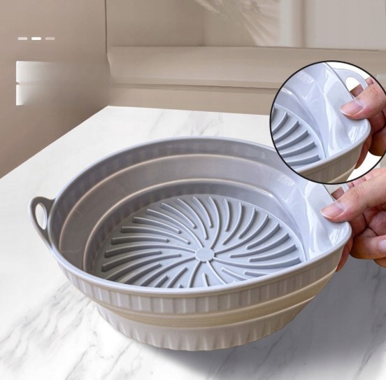 Silikoninė forma karšto oro gruzdintuvei D1720cm. pilka (3)