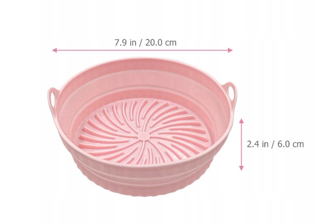 Silikoninė forma karšto oro gruzdintuvei D1720cm. pilka (6)