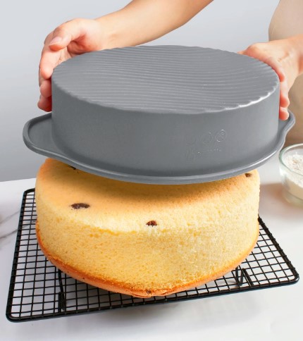 Silikoninė forma 2329,5cm karšto oro gruzdintuvei pilka (3)