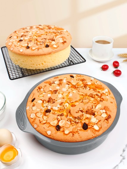 Silikoninė forma 2329,5cm karšto oro gruzdintuvei pilka (6)