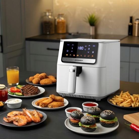 aršto oro gruzdintuvė Berdsen BD-662 6,5 l 1700 W su 8 kepimo programom (3)