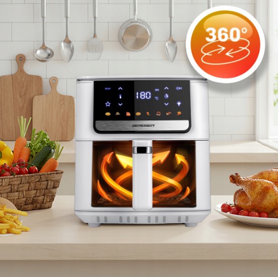 aršto oro gruzdintuvė Berdsen BD-662 6,5 l 1700 W su 8 kepimo programom (4)
