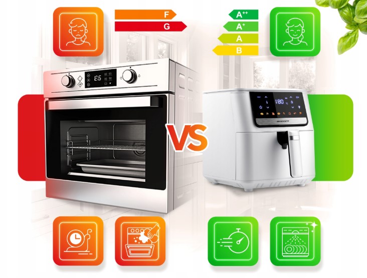 aršto oro gruzdintuvė Berdsen BD-662 6,5 l 1700 W su 8 kepimo programom (5)