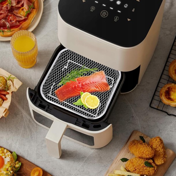 12 dalių priedų rinkinys karšto oro gruzdintuvei Air Fryer (11)