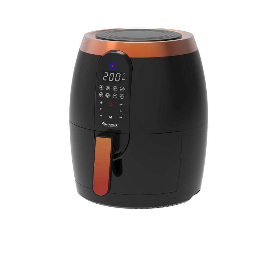 Turbotronic 3.5L 1400W TT-AF10D su atitirpinimo funkcija (juoda) gruzdintuvė karšto oro