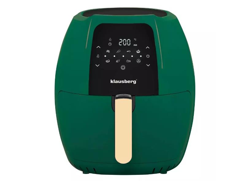 Gruzdintuvė Klausberg 7.7L 1800W gruzdintuvė karšto oro žalia