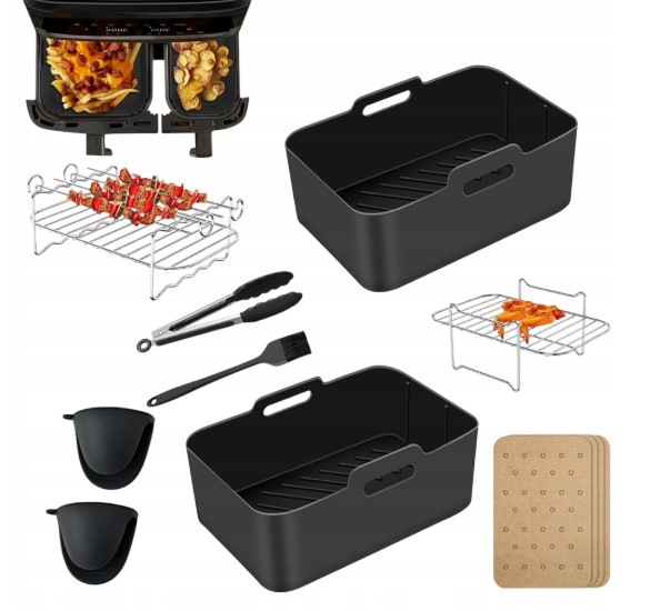 Priedų rinkinys 9 dalių karšto oro gruzdintuvei AF300, AF400