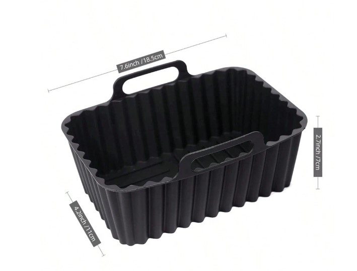 Silikoninė forma 18x11 cm. 2 krepšelių karšto oro gruzdintuvei