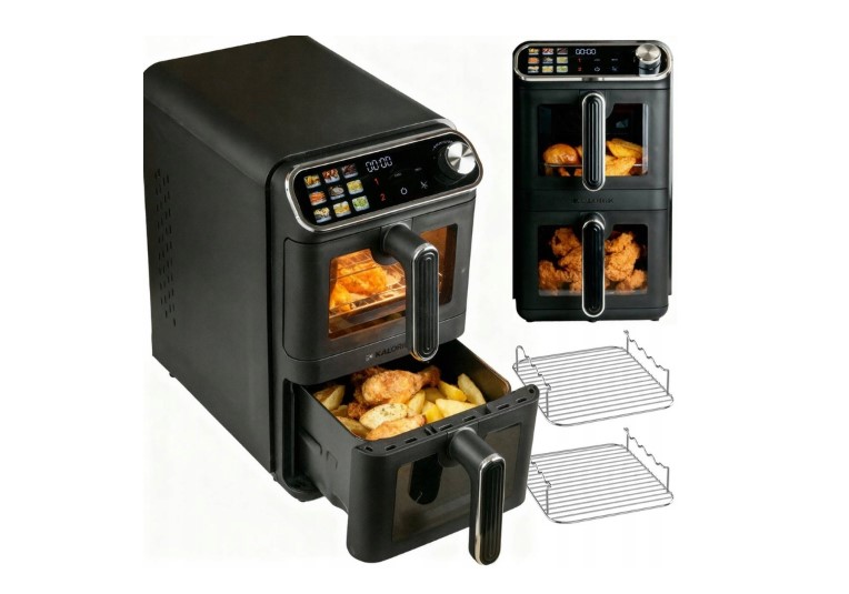 Karšto oro gruzdintuvė Kalorik 11L 2460W 2krepšelių vertikali