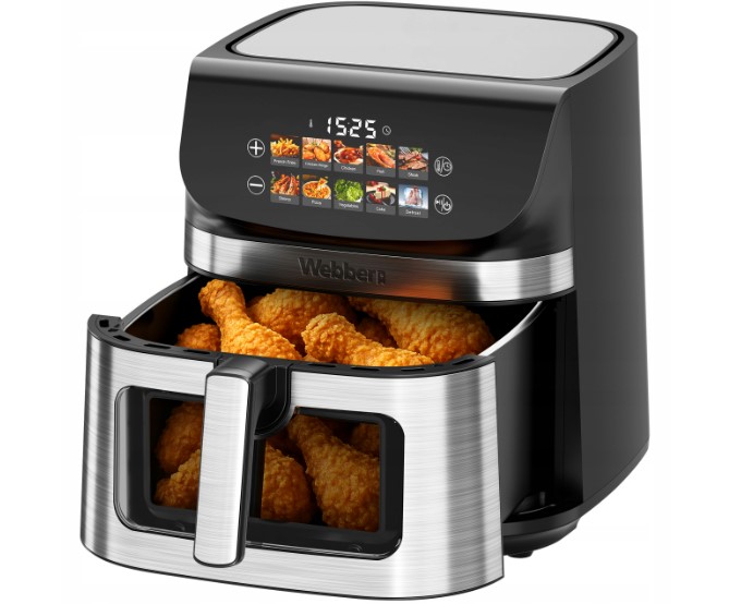 Karšto oro gruzdintuvė Webber AF801 2200 W, 8,8 L su 2 kaitinimo elementais